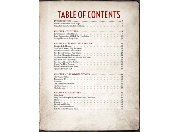 Pulp Cthulhu RPG Core Book Call of Cthulhu RPG Supplement 