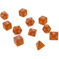 RPG Dice Set Eclipse 11 Pumpkin Orange Terninger til rollespil - 11 stk