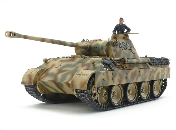 Tysk kampvogn Panther Ausf.D Tamiya 1:48 byggesæt 