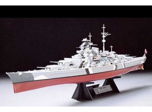 Tysk slagskib Bismarck Tamiya 1:350 byggesæt 