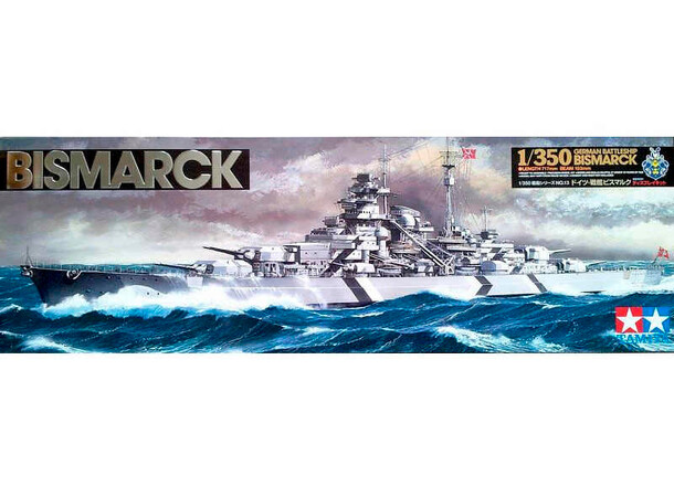 Tysk slagskib Bismarck Tamiya 1:350 byggesæt 