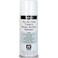 Vallejo Acrylic Satin Varnish 400 ml Satineret/halvmat klarlak i spraydåse