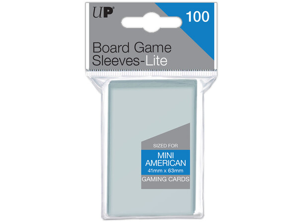 Brætspil Kortbeskyttere x100 41x63 mm Lite Mini American Board Game Sleeves 
