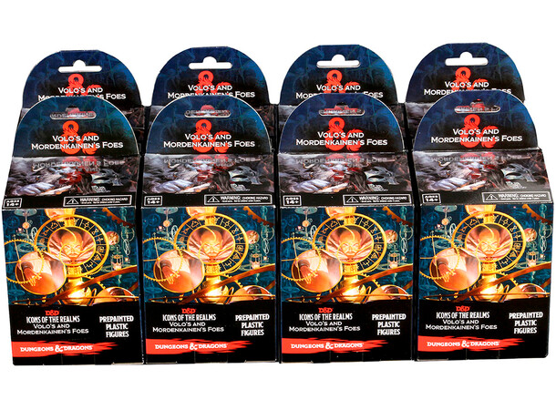 D&D Figur Icons Volos/Mordenkainen Brick Display - 8 kasser m/ 4 figurer pr kasse 