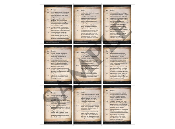 D&D Treasure Trove Deck CR 17-20 Dungeons & Dragons - 52 kort 