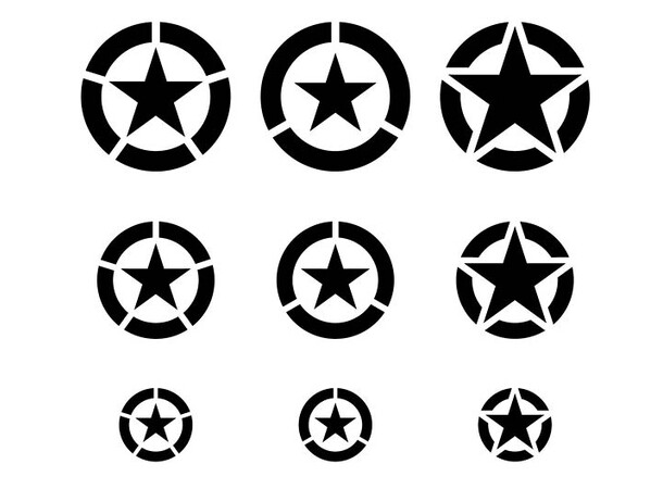 Hobby Stencils USAF-mærkninger Vallejo 