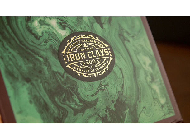 Iron Clays Mønter 200 brikker med værdi Luxury Game Counters Retail Edition 