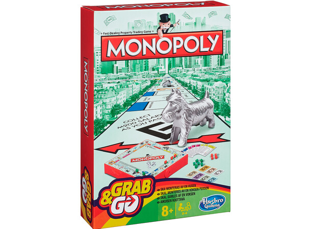 Monopoly Brætspil - Rejseudgave Dansk udgave 