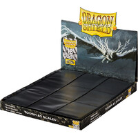 Plastlomme 18-Pocket Side Load Sort x 50 Dragon Shield Pages passer dobbeltlommer
