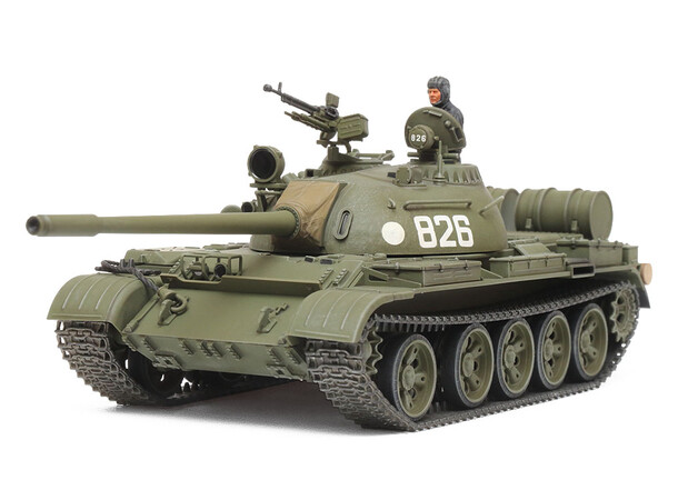 Russisk mellemstor kampvogn T-55 Tamiya 1:48 byggesæt 