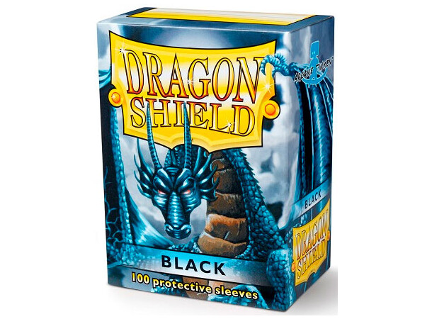 Sleeves Classic Black x100 63x88 m/æske Dragon Shield kortbeskyttelse m/deckbox 