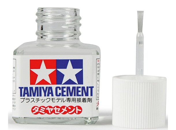 Tamiya Cement (Lim) - 40 ml Flydende cement/lim til byggesæt 