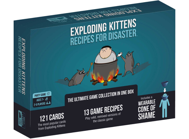 Exploding Kittens Recipes for Disaster Standalone-samlepakke med 121 kort 
