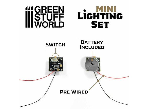 Mini Lighting Set Switch Afbryder til miniatyrbelysning 