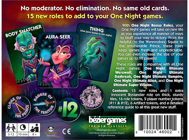 One Night Ultimate Bonus Roles Expansion Ekspansion til One Night Ultimate 