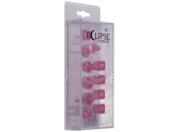 RPG Dice Set Eclipse 11 Hot Pink Terninger til rollespil - 11 stk 