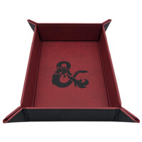 RPG Dice Tray Foldbar D&D Sammenklappelig Dice Tray i læder