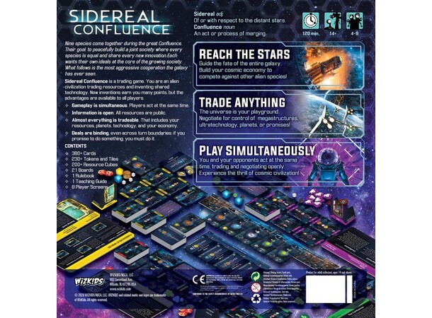 Sidereal Confluence Brætspil Remastered Edition 