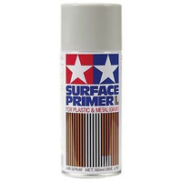 Tamiya Fine Surface Primer L Grå 180 ml spraydåse til plast/metal