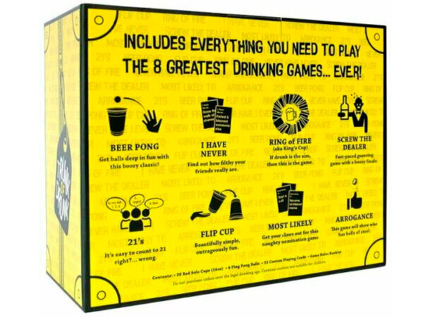 Trunk of Drunk Brætspil Beer Pong, I Have Never,  Ring of Fire++ 