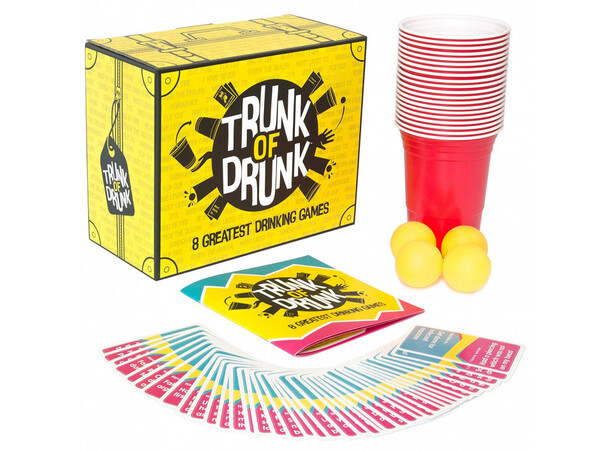 Trunk of Drunk Brætspil Beer Pong, I Have Never,  Ring of Fire++ 