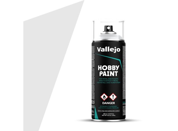 Vallejo Hobby Paint Spray Grey 400 ml Spraydåse - Overfladegrunder 