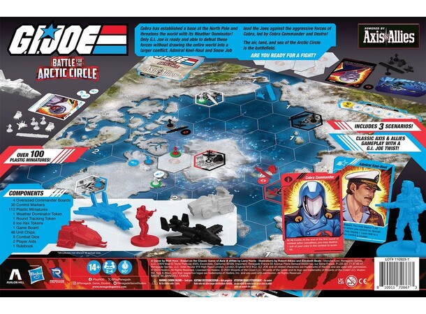 GI Joe Battle Arctic Circle Brætspil Battle for the Arctic Circle 