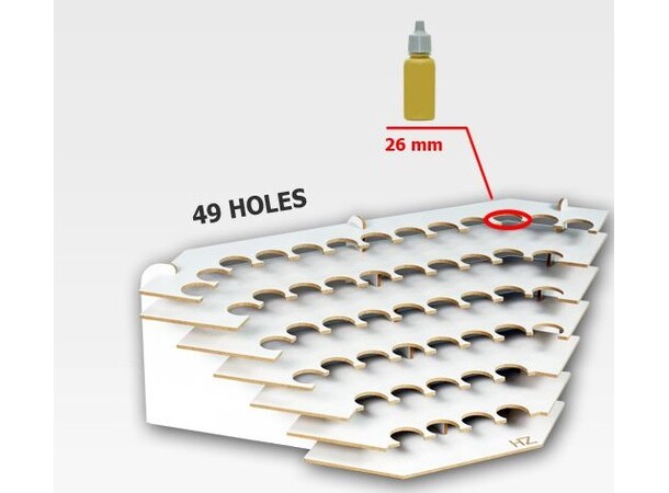 Hobbyzone Corner Large Paint Stand 26 mm Plads til 49 malinger 