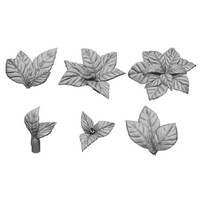Large Leaves 3D Printed (30 stk) 1:48 Green Stuff World