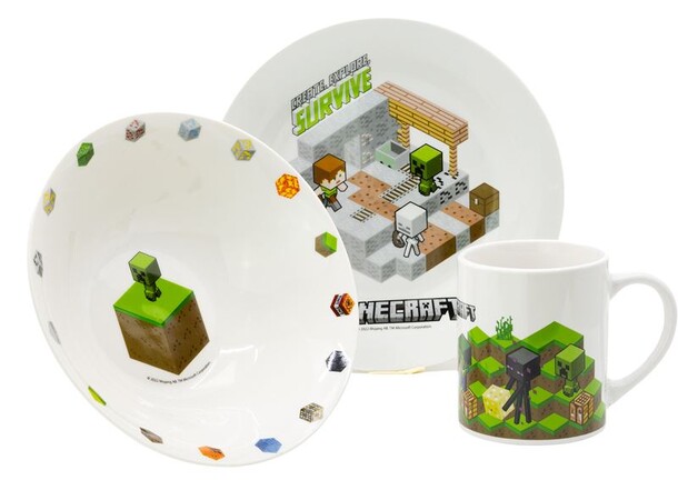 Minecraft Frokostsæt – 3 dele 