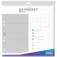 Pages 24-Pocket QuadRow x10 Klar Ultimate Guard Plastlommer