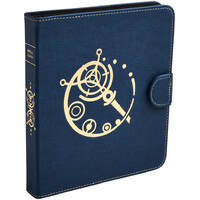 RPG Spell Codex Portfolio Midnight Blue Dragon Shield Roleplay