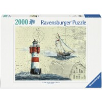 Romantic Lighthouse 2000 brikker Puslespil - Ravensburger Puzzle
