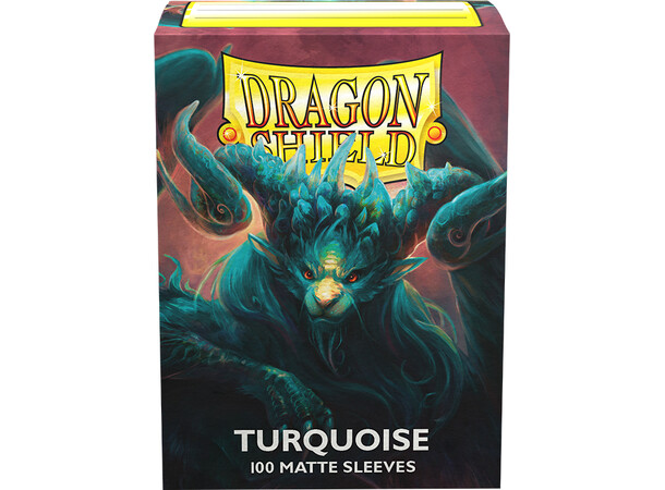 Sleeves Mat Turkis x100 66x91 Dragon Shield 