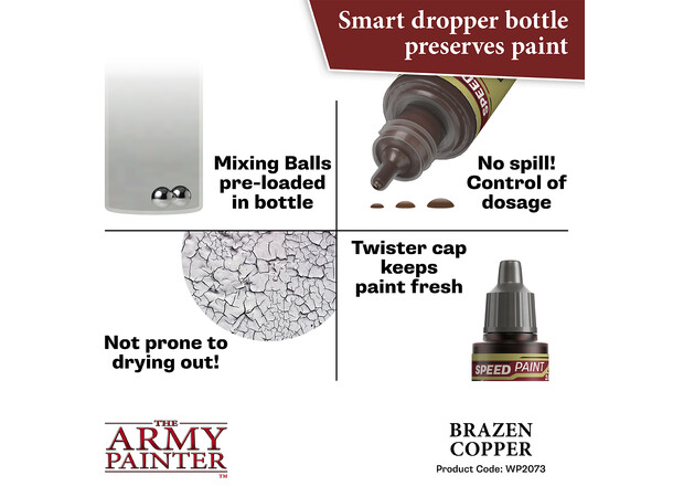 Speedpaint 2.0 Brazen Copper Army Painter - 18 ml 