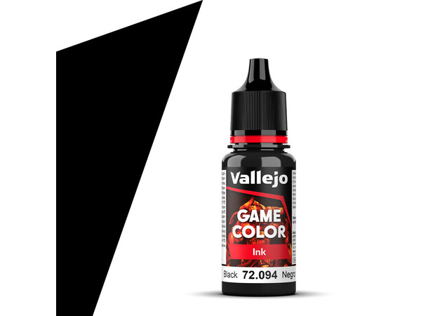 Vallejo Game Color Black 18 ml - Ink 