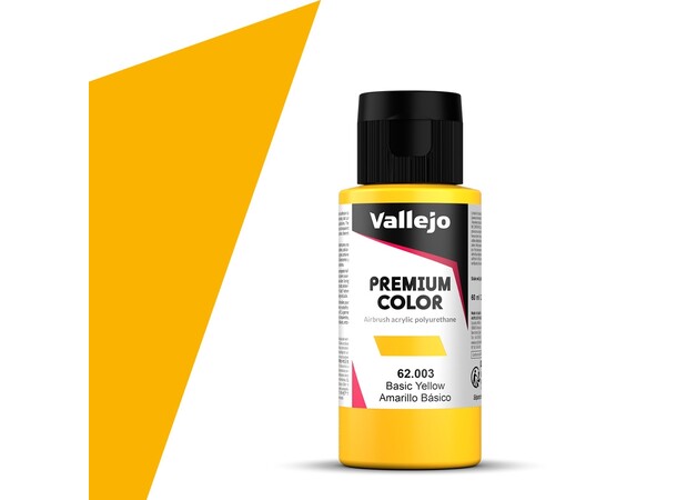 Vallejo Premium Basic Yellow 60 ml Premium Airbrush Color 