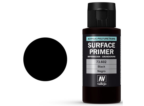 Vallejo Surface Primer Black/ Sort 60 ml 