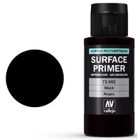 Vallejo Surface Primer Black/ Sort 60 ml 