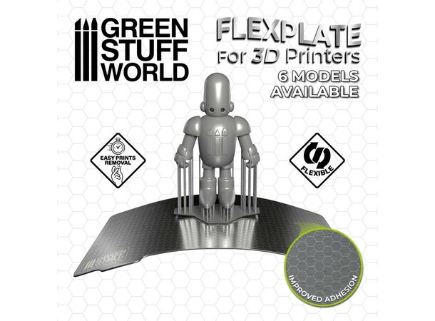 Flexplader til 3D-print - 192x120 mm Green Stuff World 