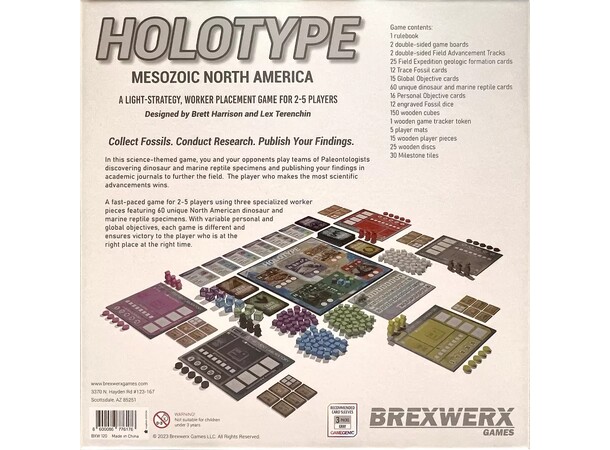 Holotype Brætspil Mesozoisk North America 