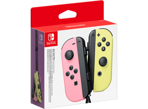Nintendo Switch Joy-Con lyserød/gul Pastelrosa & Pastelgul 