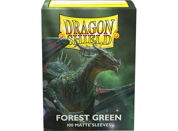 Sleeves Matte Forest Green x100 66x91 Dragon Shield 