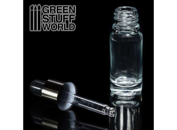 Tom glasbeholder med pipette Green Stuff World 