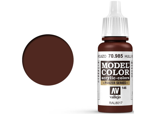 Vallejo Model Color Hull Red 17 ml Svarer til XF-9 