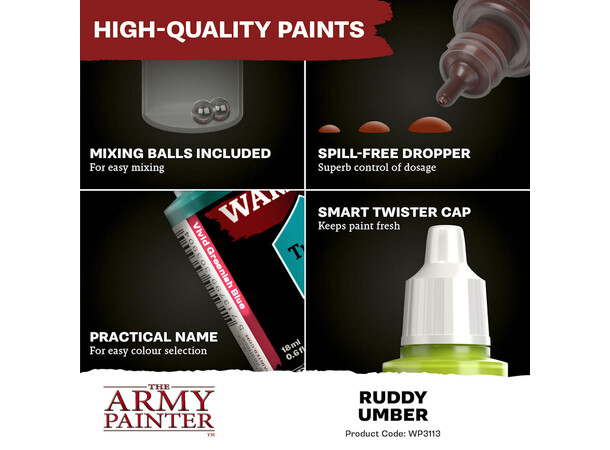Warpaints Fanatic Ruddy Umber Army Painter 