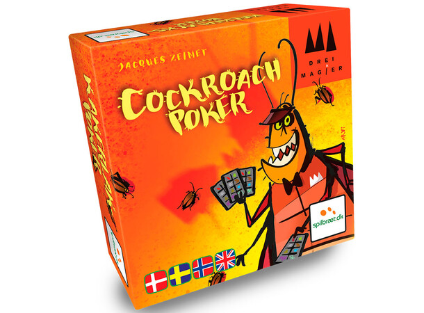 Cockroach Poker Brætspil Dansk udgave 