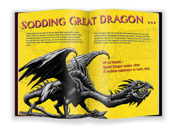 Demon Dog RPG Kompatibel med Mörk Borg 