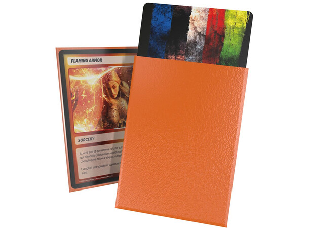 Sleeves Cortex Orange MAT x100 66x91 Ultimate Guard Standard Size 