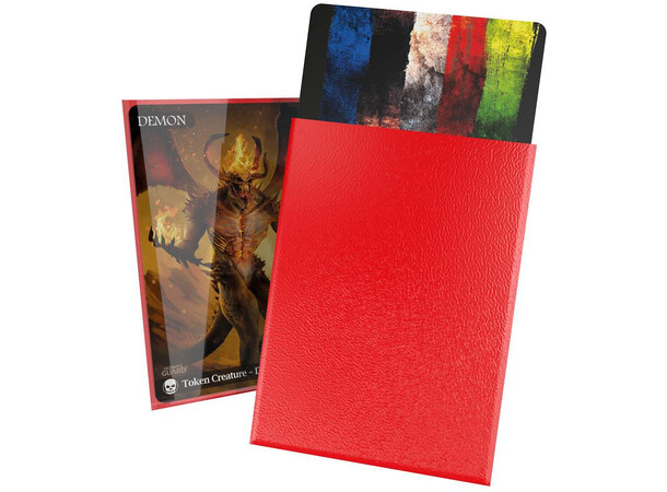Sleeves Cortex Rød 100 stk - 66x91 Ultimate Guard Standard Size 